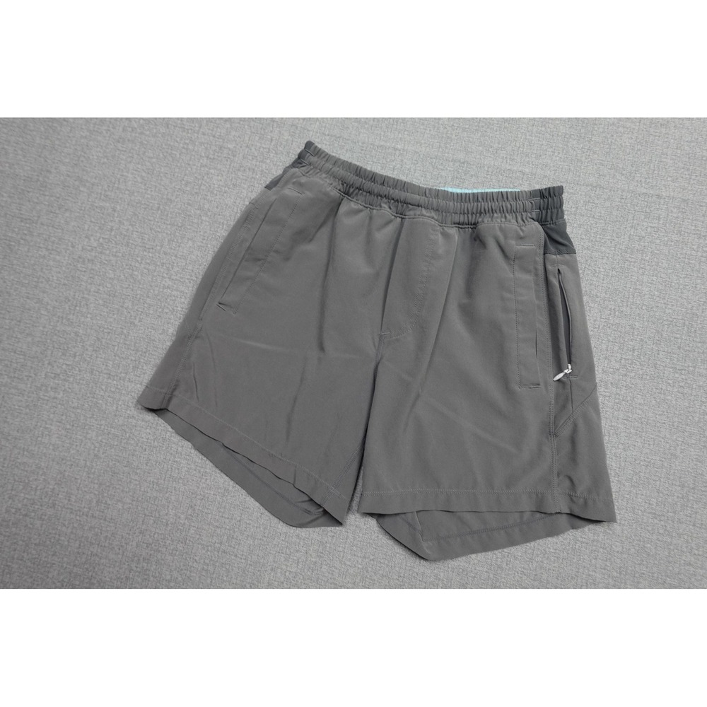 Birddogs Shorts Mens Small Gray Athletic Running Gym Stretch Lined 6 Inseam